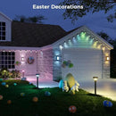 XMCOSY+ Smart Solar Lights Outdoor with Motion Sensor, 150LM APP Control RGBCW Color Changing Garden Lights Solar Powered for Yard Pathway Landscape, Waterproof, 2 Pack by CozyNest Decor