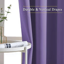 NICETOWN Room Darkening Curtains for Doorway 78" L Lilac Purple, Grommet Light Blocking Window Treatments Blackout Privacy Drapes for Living Room/Kids Room, 2 Panels, W52 x L78 by TinyTreasures Baby Boutique