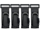 4 Pcs Baby Stroller Hook, Carry 30 lbs per Stroller Carabiner Clip, Adjustable Baby Stroller & Car Seat Hook for Hanging Diaper Bag, Wheelchair,Golf cart, Shopping and Pet Cart by TinyTreasures Baby Boutique