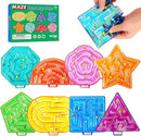 Sensory Fidget Toys for Kids: 8 Pack Gel-Filled Maze Squeeze for Children - Calming Autism Toys for Classroom by TinyTreasures Baby Boutique