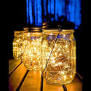 Mason Jar Solar Lights,8 Pack 30 LEDs Fairy Hanging Mason Jar Lights,Solar Lanterns for Outdoor Patio Party Garden Wedding Christmas Decor Lights(Mason Jars/Handles Included) by GreenHaven Gardens