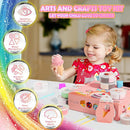 Air Dry Clay Kit - Cake Themed, Modeling Clay for Kids, DIY Model Magic Clay with Sculpting Tools and Tutorials, 12 Boxes Molding Clay, Ultra Light, Soft & Non-Toxic, Arts and Crafts Gift for Kids by TinyTreasures Baby Boutique