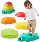 JOYIN 5 Pcs Turtle Balance Stepping Stones, Kids Turtle Path Jumping Stones, Toddler Obstacle Course Coordination Game Toys Indoor or Outdoor Play for Kids Aged 3+ by TinyTreasures Baby Boutique