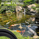 Pond Tubing 3/4” × 10ft- Black Corrugated Flexible PVC Hose, Kinkproof & Strong for Garden Ponds, Waterfall Sump Pump Pond Hose by GreenHaven Gardens