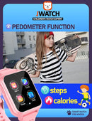 Kids Smart Watch for Boys Girls 6-12 with Pedometer Audio Book Camera Music Player Birthday Present Christmas (Pink by TinyTreasures Baby Boutique