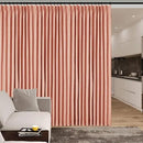 Room Divider Curtains Screen Partitions, Linen Look 100% Blackout Drapery 102 Inches Long, 100" Wide Pinch Pleated Window Drapes, Privacy Protecting, Light Blocking, (1 PC, Orange) by CozyNest Decor