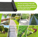 3x100ft 3.2OZ, Weed Barrier Landscape Fabric Heavy Duty, Woven Weed Control Fabric, High Permeability Good for Flower Bed, Geotextile Fabric Underlayment, Driveway (2.6ft*100ft) by GreenHaven Gardens