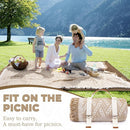 Genovega 2 in 1 Extra Large 80"* 80" Rug Picnic Waterproof Outdoor Beach Blanket Foldable Camping Mat Summer Camp Equipment Honeymoon Stuff Hawaii Essentials Hunting Accessories Car Set Women Gifts by TinyTreasures Baby Boutique