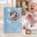 Lanpn Baby Photo Album 4x6 300 Pockets, Linen Newborn Bebe Ultrasound Photo Album with Memo Writing Area, Cover Photo Book, Picture Album for kids, Baby Boy Memory Book Keepsake Blue by TinyTreasures Baby Boutique
