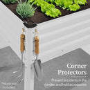 Best Choice Products 48x24x30in Galvanized Raised Garden Bed, Metal Elevated Planter Box, Vegetable Garden for Backyard, Patio, Balcony - White by GreenHaven Gardens