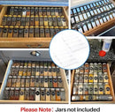 MIUKAA Clear Acrylic Spice Drawer Organizer, 4 Tier- 2 Set Expandable From 13" to 26" Drawer Seasoning Organizer, Kitchen Spice Rack Tray for Drawer/Countertop (Jars not included) by CozyNest Decor