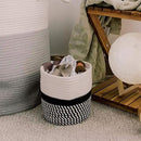 Cotton Rope Plant Basket Modern Woven Basket for 10" Flower Pot Floor Indoor Planters,Storage Organizer Toys Rustic Home Decor,Beige 11"x 11" by CozyNest Decor