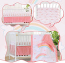 Viviland 3 Pieces Baby Bedding Set for Boy Girls, Baby Bedding Set for Newborn, Infant & Toddler - Rainbow by TinyTreasures Baby Boutique