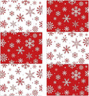 Christmas Placemats Set of 6 Christmas Red and White Snowflake Plastic Table Mats Winter Place Mats Washable Seasonal Xmas Winter Holiday Table Decoration for Indoor Outdoor Party Kitchen Dining by CozyNest Decor