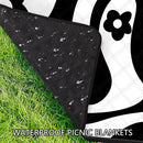 Picnic Blankets Waterproof Foldable, Extra Large 79"x79" Beach Blanket Waterproof Sandproof, 3-Layer Polyester Portable Outdoor Picnic Mat Essentials for Park, Camping Travel, Grass Lawn-Spiral Design by TinyTreasures Baby Boutique