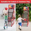 Kids Basketball Hoop Arcade Game W/Electronic Scoreboard Cheer Sound, Basketball Hoop Indoor Outdoor W/4 Balls, Basketball Game Toys Gifts for Kids 3-6 5-7 8-12 Toddlers Boys Girls by TinyTreasures Baby Boutique