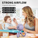 AMACOOL Battery Operated Stroller Fan Flexible Tripod Clip On Fan with 3 Speeds and Rotatable Handheld Personal Fans for Car Seat Crib Bike Treadmill (Purple) by TinyTreasures Baby Boutique