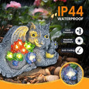 GIGALUMI Solar Garden Statues Dragon Statue Figurine Lights for Outside, Garden Decor Yard Decorations Outdoor for Mom, Women Housewarming Birthday Gifts by GreenHaven Gardens