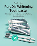 Live Orals Whitening Toothpaste 80g x 3Units - Fluoride-Free Stain Removal, Strengthens Enamel, Natural Ingredients, Fresh Mint Flavor by CozyNest Decor