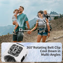 Socool 14500mAh Portable Waist Fan Clip on Belt 360 Rotation Wearable Rechargeable Personal Shirt Fan, 67H Cooling 5-Speed Battery Operated with Light, Neck Fan Hands-Free for Outdoor Jobsite Camping by TinyTreasures Baby Boutique