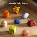 TUMAMA Baby Sensory Ball Set,Soft Textured Squeeze Balls Montessori Toys Easter Egg for Babies Toddlers 3-12 Months by TinyTreasures Baby Boutique