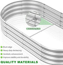 2pcs 72x36x12in Galvanized Steel Raised Garden Bed, Outdoor Planter Box for Easy DIY & Clean - Large Metal Garden Beds for Backyards, Terraces & Balconies by GreenHaven Gardens
