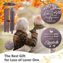 ASTARIN 36" Large Deep Tone Personalized Name Sympathy Wind Chimes, Cardinal Memorial Wind Chime for Loss of Mother Father Loved One, Bereavement Condolence Gifts Decor Outdoor Patio Garden by CozyNest Decor
