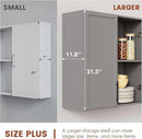 FIMELLO 30" Laundry Room Cabinets Wall Mounted, Ashen Gray by CozyNest Decor