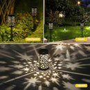 Solar Pathway Lights 6 Pack Star Moon Solar Lights Waterproof Garden Light for Yard Lawn Path Patio Outdoor Decor Gifts Warm White (Modern) by GreenHaven Gardens