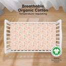 KeaBabies 2-Pack Organic Crib Sheets for Boys, Girls - 52x28 Fitted Crib Mattress Sheet Neutral, Breathable Jersey Cotton Cover for Baby Bed, Toddler Mattress, Soft & Cute Prints (Beach Day) by TinyTreasures Baby Boutique