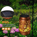 Butterfly Solar Lanterns Outdoor Waterproof Rose Garden Decor Gifts for Women Mom Grandma Hanging Solar Lights Metal Solar Decoration Outside for Yard, Patio, Backyard, Porch by GreenHaven Gardens