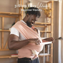 Boba Baby Wrap Carrier – Original Baby Sling Carrier for Newborns (7–35 lbs), Soft, Secure, Hands-Free & Ergonomic, Ideal for Comfortable Bonding, New Parents (Serenity Bloom) by TinyTreasures Baby Boutique