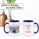 Personalized Coffee Mug, Custom Photo Text 15 Oz Ceramic Mug, Customized Picture Name Tea Cup, Unique Gift Idea, Taza Cafe Personalizadas Fotos, Cute Custom Gifts Mom Women Men, Mother's Day, Navy by TinyTreasures Baby Boutique