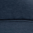 Classic Accessories Montlake Water-Resistant 23 x 20 x 4 Inch Patio Lounge Back Cushion, Heather Indigo Blue, Outdoor Loveseat Cushions by GreenHaven Gardens