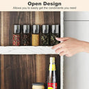 Nisorpa 3 Tier Spice Rack Wall Mount, Rustic Burnt Wood Wall Hanging Spice Rack Kitchen Spice Shelf Organizer for Seasoning Jars or Condiment Bottles, 19.68 x 3.35 x 21.25 Inches by CozyNest Decor