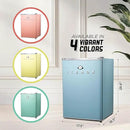 IBCR25SLT Compact, Energy Star Certified Small, Single Door Mini Fridge with Freezer Refrigerator, Large (2.5 cu ft), Slate Blue by CozyNest Decor
