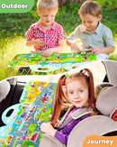 Reusable Sticker Book for Toddlers 2-4 Years, Stickers for Kids, Toddler Sticker Book Ages 1-3, Toddler Craft Activities, Toddlers Travel Toys Ages 2+ Boy Girl Birthday Gifts by TinyTreasures Baby Boutique