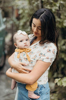Boba Baby Wrap Carrier – Original Baby Sling Carrier for Newborns (7–35 lbs), Soft, Secure, Hands-Free & Ergonomic, Ideal for Comfortable Bonding, New Parents (Serenity Rainbow) by TinyTreasures Baby Boutique