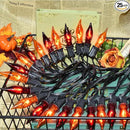 27.8 FT Halloween Decorations, C7 Clear Orange and Purple Halloween Lights, Flickering Flame String Lights Outdoor, E12 Screw Base, Flame String Lights for Halloween Garden Patio Party Decor, Black by GreenHaven Gardens