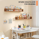 Heimlove 32 Inch Nursery Floating Shelves, Nursery Book Shelves for Wall, Wall Bookshelf for Kids Solid Wood Wall Mounted Shelves for Books,Toys and Decor Storage, Set of 2 by TinyTreasures Baby Boutique