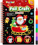 FUNNYB&G Foil Craft Activity for Kids: Foil Art Christmas DIY Toy Kit, No Mess Creative Travel Supply Set, Idea Birthday Christmas Valentine Gift for Girl Boy Children 4 5 6 7 8 9 Year Old by TinyTreasures Baby Boutique