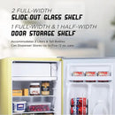 2.5 Cu. Ft. Compact Refrigerator, ENERGY STAR Certified Small Refrigerator, Single Door Mini Fridge with Freezer, R600a Refrigerant, IBCR25SUN , Sun Yellow by CozyNest Decor