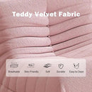 Bean Bag Chair, Fireside Chair Bean Bag Sofa Large Bean Bag Chair for Adults, Bean Bag Chairs for Teens with High Density Comfortable Foam, Memory Foam Bean Bag for Living Room, Bedroom (Pink) by CozyNest Decor