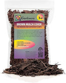 Brown Mulch - Create a Polished and Professional Outdoor Space - 3 QUARTS by GreenHaven Gardens