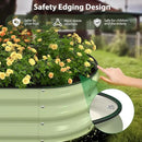 Raised Garden Bed Kit, 5x2x1 ft Galvanized Planter Box Outdoor with Safety Edging, Large Metal Raised Beds for Gardening Vegetables Flower Fruits (Avocado Green) by GreenHaven Gardens