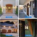 VIANIS Outdoor Motion Sensor Lights for House Oil-Rubbed Bronze, Exterior Waterproof Porch Lights Fixture Wall Mount for House, Aluminum Wall Lantern with Tempered Ripple Glass for Garage Entrance by GreenHaven Gardens