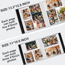 Zesthouse Large 18In Photo Album Self Adhesive 60 Pages, Scrapbook Albums with Sticky Page Holds 10x12 & 8x10 & 5X7 & 4x6 Pictures, DIY Photo Book Ideal Gift for Family Wedding Baby by TinyTreasures Baby Boutique