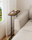 TUTOTAK End Table, Side Table, Tall Couch Table, Sofa Table, Living Room, Bedroom, Brown TB01BB0832 by CozyNest Decor