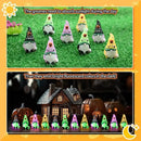 Wesiti 25 Pcs Luminous Halloween Mini Gnomes Figurines Bulk Glow in Dark Miniature Ornaments Hide and Seek Tiny Gnomes Figures Statue Halloween Party Favor Bag Fillers Garden Dollhouse Decor Gifts by CozyNest Decor