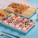 Delling Large Serving Platter, 16" x 9.5" Large Serving Tray, White Rectangular Porcelain Platters for Serving Food, Serving Trays for Party, Entertaining, Appetizer, Charcuterie, Snack - Set of 3 by CozyNest Decor